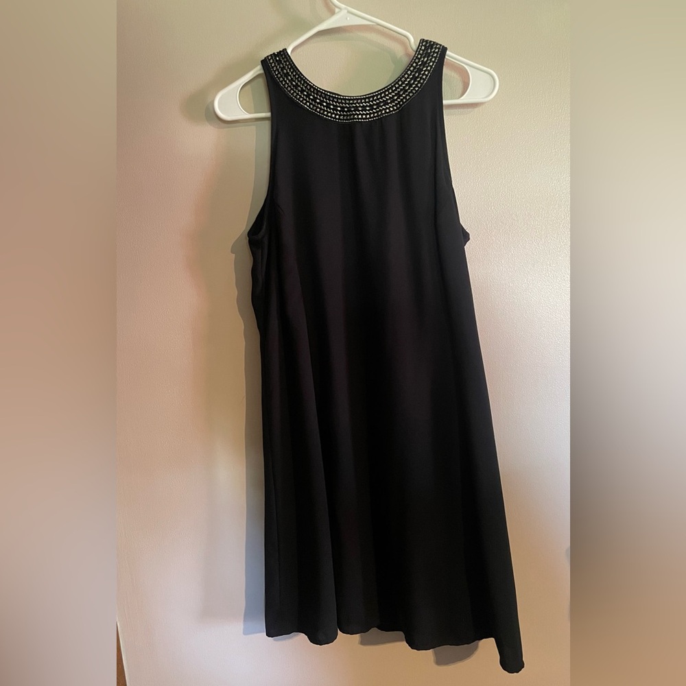 Old Navy Black Embellished Midi Dress
